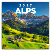 NOTIQUE Poznámkový kalendár Alpy 2027, 30 x 30 cm