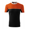 MALFINI COLORMIX 109 / Viacfarebné unisex tričko - oranžová/čierna S