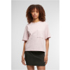 Ladies Washed Jersey Boxy Shirt - blushedrose XL