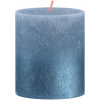Bolsius Rustic, Vianočná, Sunset Sky Blue+ Blue 80/68 mm - Sviečka Bolsius Rustic, valcová, Sunset Sky Blue+ Blue, 80/68 mm