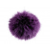 Kožešinová bambule s poutkem Ø11 cm Varianta: 8 fialová, Balení: 1 ks