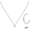 La Petite Story Darčeková sada náhrdelník a dve single náušnice, oceľová LPS20ASD05