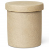 ferm LIVING Pohár na zubné kefky BON 10,5 cm, piesková, porcelán