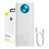 Powerbank Baseus Amblight 30000mAh, 4xUSB, USB-C, 65W (biela) PPLG000102