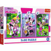 Trefl - Puzzle 3x80 Minnie a priatelia - 40-99 dielov