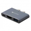Dokovacia stanica Canyon 2xUSB-C/Thunderbolt 3, HDMI 4K, USB 3.0, pro MacBook (CNS-TDS01DG)