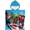 Carbotex Detské chlapčenské pončo plážová osuška s kapucňou Avengers MARVEL 50 x 110 cm