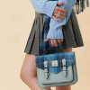 Kabelka The Medium Calton Satchel Blue Tartan - Islander