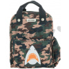Školská taška batoh Backpack Amsterdam Small Camo Shark Jack Piers malá ergonomická luxusné prevedenie od 2 rokov 23*28*11 cm