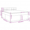vidaXL Posteľný rám boxspring s matracom čierny 180x200 cm zamat - Čierna - 97027-51879