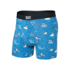 Pánske boxerky Saxx Ultra Super Soft Fly Seas The Day-Lake Blue L