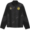 Puma Men's Borussia Dortmund Licensed Rain Anorak Jacket Black/Yellow XL