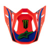 ALPINESTARS šilt pre prilby SUPERTECH edícia HAIDEN DEEGAN, ALPINESTARS (oranžová fluo/fialová/růžová/zelená, verzia ECE 22.06)