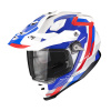 Enduro prilba Scorpion ADF-9000 Air Patrol (biela, modrá, červená), veľ. S