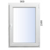 Plastové okno 900x1500 OS ALUPLAST 4000