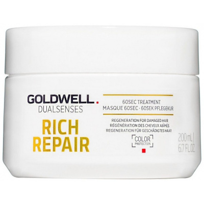 Goldwell Dualsenses Rich Repair 60sec Treatment - Maska pro suché a poškozené vlasy 200ml