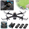 SKLADACÍ DRON S KAMEROU 4K HD QUADCOPTER 2.4G WIFI S OVLÁDAČOM 3X AKU