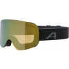 ALPINA Lyžiarske okuliare PENKEN black matt Quatroflex gold