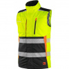 CANIS Pánska zimná výstražná vesta CXS BENSON, žlto-čierna, Varianta žlto-čierna, Veľkosť L