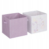 Atmosphera boxy Morská panna fialová 2 ks 29x29x29 cm