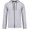 KARIBAN VINTAGE LIGHTWEIGHT COTTON HOODIE K438 / Mikina s kapucňou - oxford grey L