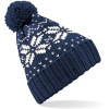 BEECHFIELD B 456 FAIR ISLE SNOWSTAR / Čiapka - french navy/white Univerzálna