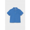 Detská bavlnená polokošeľa Mayoral 102.3E.Baby.PPY2 modrá 80