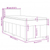 vidaXL Posteľný rám boxsping s matracom krémový 80x200 cm látka - Krémová - 210258-92257