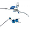 MTB Brzda HOPE Tech 4 V4 silver/blue Brzda: Zadná