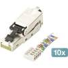 Digitus DN-93631-10 zabudovaný modul RJ45 konektor modulu CAT 6A; DN-93631-10