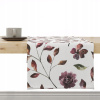 Behun na stol - Biely behúň 220 x 40 cm (Jesenný behúň vzorov AT31 | Jesenné kvety a listy)