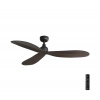 FARO Barcelona FARO 34301 - Stropný ventilátor PALMA hnedá pr. 129 cm IP44 + diaľkové ovládanie FA34301 + záruka 3 roky zadarmo