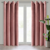 Eurofirany Záves 140x250 cm zamatový tmavoružový na kovové krúžky ROSA Design 91