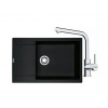 FRANKE SETG261O fragranitový drez 780x500 mm MRG 611-78 BB Onyx+batéria FS 3230.031 Chróm FRA 114.0700.727