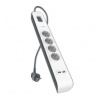 BELKIN SurgeStrip přep.ochrana,4 zásuvky,525J,2USB BSV401ca2M Belkin