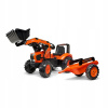 Falk Šliapací traktor Kubota s nakladačom a vlečkou 2060AM