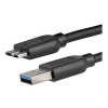STARTECH 2m 1.8m Slim USB 3.0 Micro B Cable, STARTECH 2m 1.8m Slim USB 3.0 Micro B Cable - USB3AUB2 USB3AUB2MS