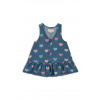 Dievčenské rifľové šaty Konges Sløjd MAGOT DRESS GOTS tmavomodrá farba, mini, áčkový strih, KS103884 KS103884.9BYA 98