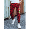 Červené pánske maskáčové jogger tepláky UX4443 L