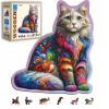 Puzzle WoodenCity 150 dielikov - Mäkká Mačka