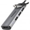 AXAGON multi 4in1 USB-C hub / HMC-H3A / USB 3.2 Gen1 / 3x USB-A / HDMI / 15cm