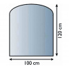 LIENBACHER Podkladové sklo L-MADRID-1 pod kachle, 6mm číre prevedenie, s fazetou 20mm
