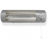 NEDIS kúpeľňový ohrievač/ spotreba 1200 W/ nastaviteľný termostat/ 2 tepelné Režimy/ X4/ sivý