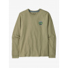 Mikina bez kapucne Patagonia L/S Great Waves Responsibili-Tee - gumtree green