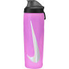 Fľaša NIKE-REFUEL BOTTLE LOCKING LID PINK SPELL/BLACK/SILVER IRIDESCENT Ružová 0,7 L 26/27