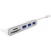 PREMIUMCORD USB3.1 Typ-C hub 3x USB3.0 + čtečka SD karet ku31hub06