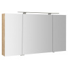 Sapho MIRRÓ galérka s LED osvetlením, 3x dvierka, 120x70x16cm, dub Alabama, MC121-0022