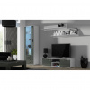 Cama Meble Obývačka SOHO 7, biely mat/sivý lesk