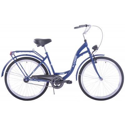 KOZBIKE Mestský bicykel 26K48 1 prevodový Tmavo modrý 26" 18" 2024