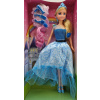 Wiky Bábika princezná s doplnkami 29cm - modrá 029277 - bábika